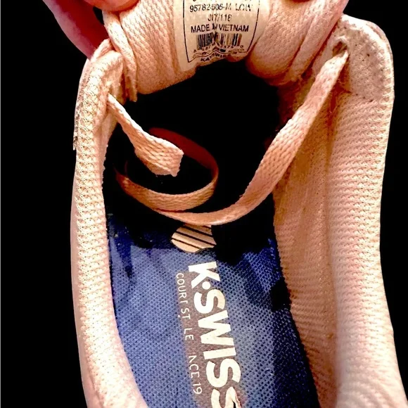 K-Swiss CLASSIC Vintage Chesterfield Blush Pink Tennis Shoes Low-Top Women Sz 7 - Picture 5 of 6